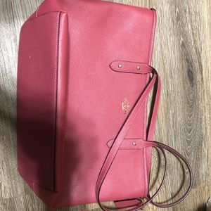 Pink coach bag